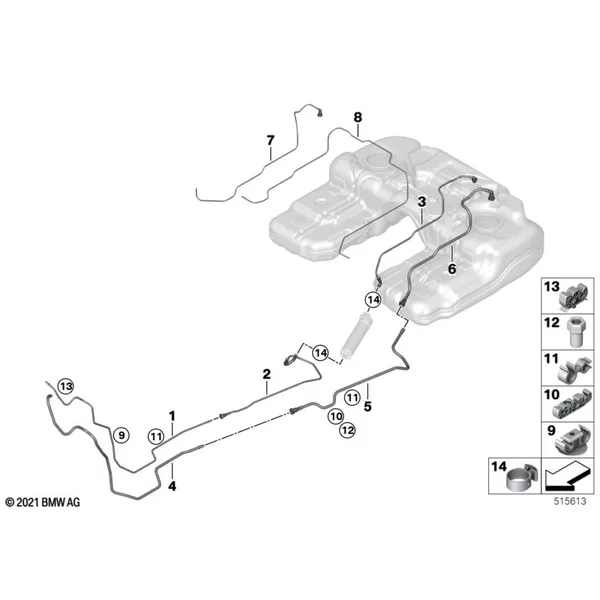Топливопроводы/элементы крепления
