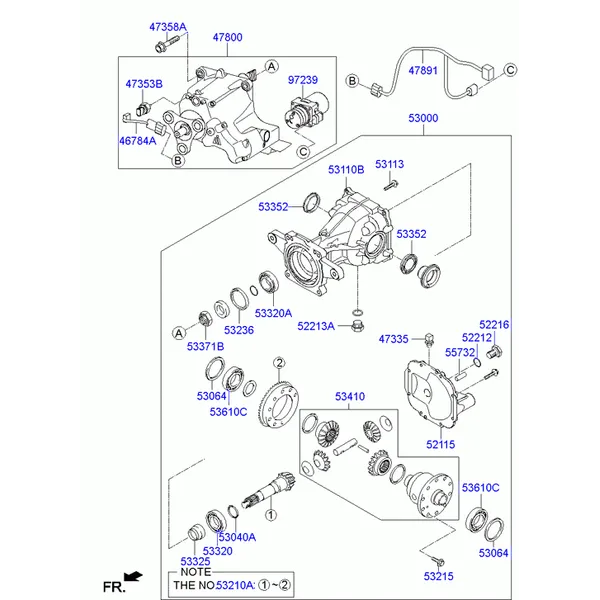 Чашка заднего дифференциала