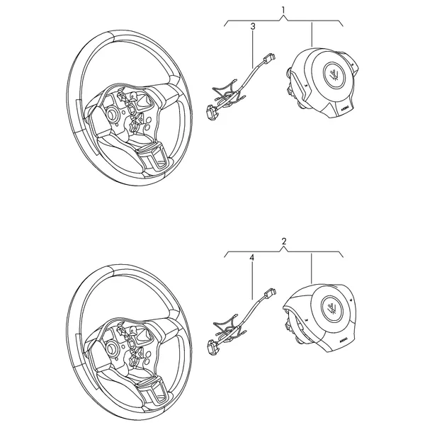 Модуль подушки безопасности (сторона водителя)