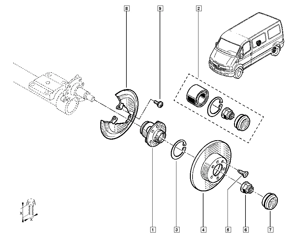 Хвостовик - Тормозной диск
