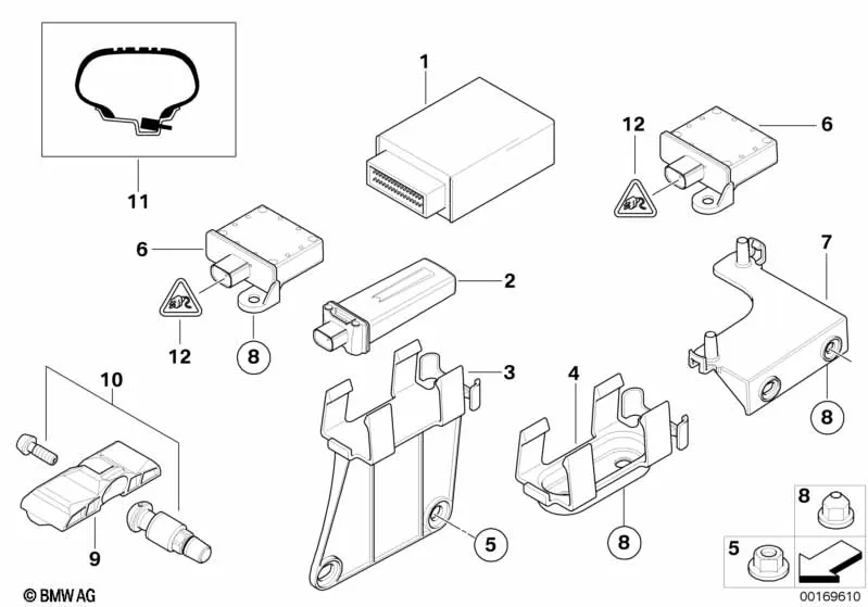 ЭБУ сист.контроля давления в шинах (RDC)