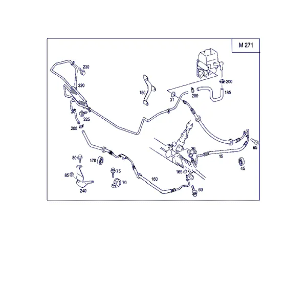 КОМПЛЕКТ ТРУБОК ДЛЯ А/М С БЕНЗ. ДВИГ.