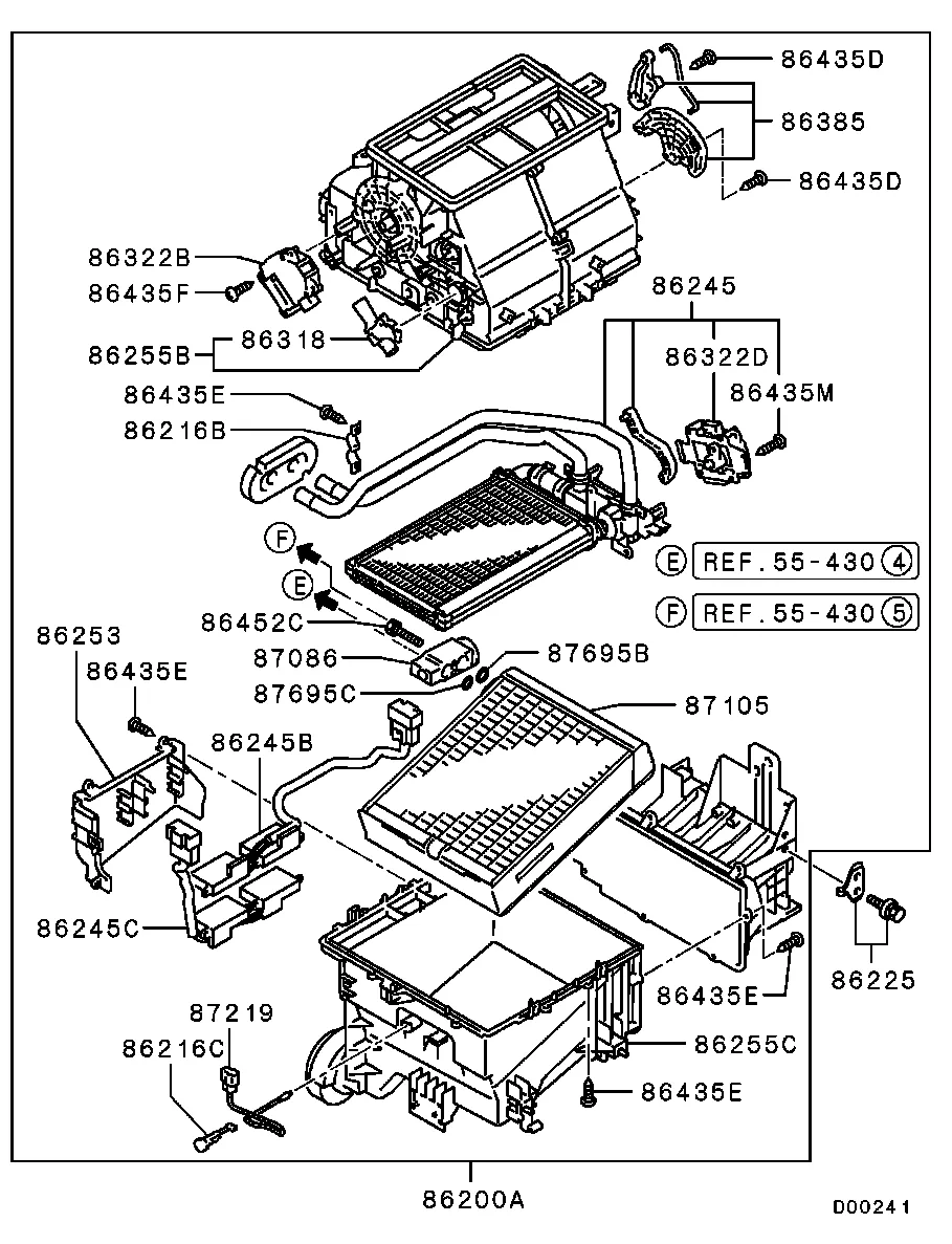 ОТОПЛ., КОНДИЦ. И ВЕНТИЛЯЦИЯ - ОТОПИТЕЛЬ И ТРУБКИ
