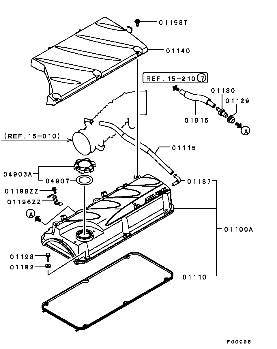 ДВИГАТЕЛЬ - КРЫШКА ГОЛОВКИ БЛОКА ЦИЛИНДРОВ