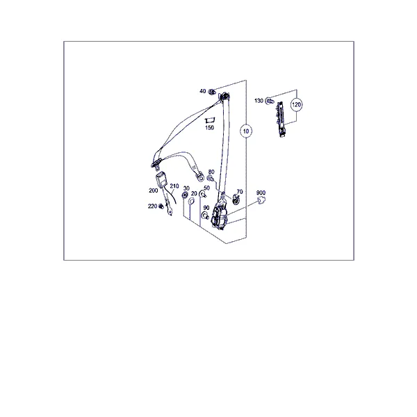 РЕМЕНЬ БЕЗОПАСНОСТИ СИДЕНЬЯ ВОДИТЕЛЯ