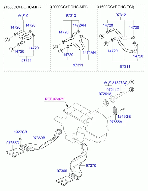 Воздуховоды и шланги системы отопления