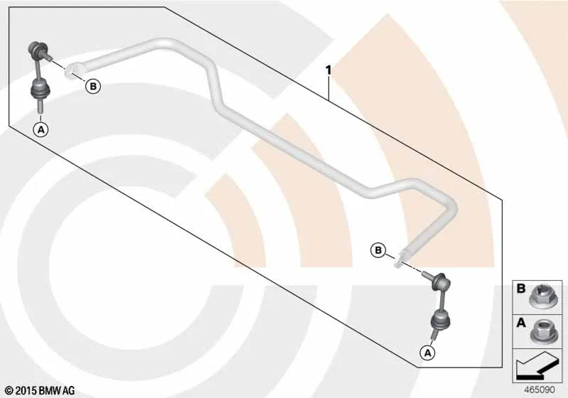 Ремкомплект стойки штанги стабилизатора