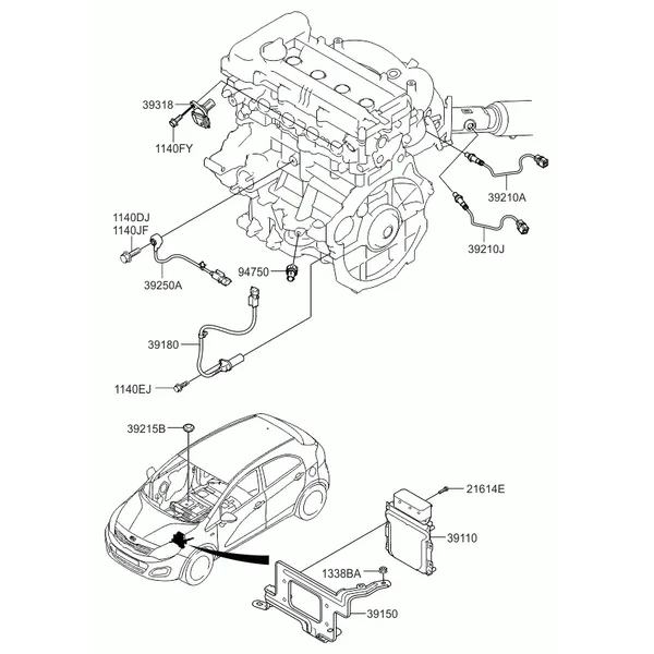 электронный блок управления двигателем
