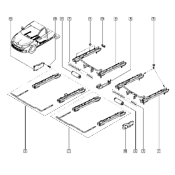 Салазки сиденья