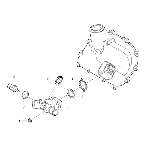 Патрубок с датчиком температуры