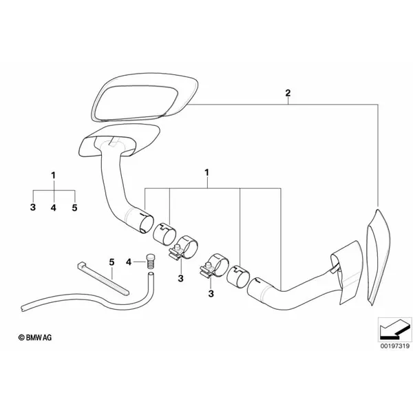 Насадка на выпуск.трубу, хром