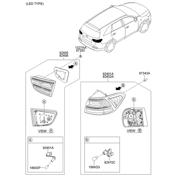 REAR COMBINATION LAMP; 2
