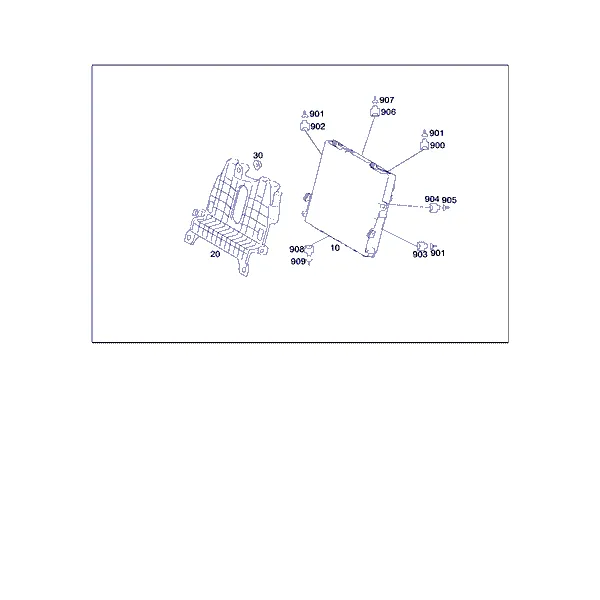 КОММУТ.ОТСЕК В ПРОСТР. ДЛЯ НОГ ПЕР.ПАСС.