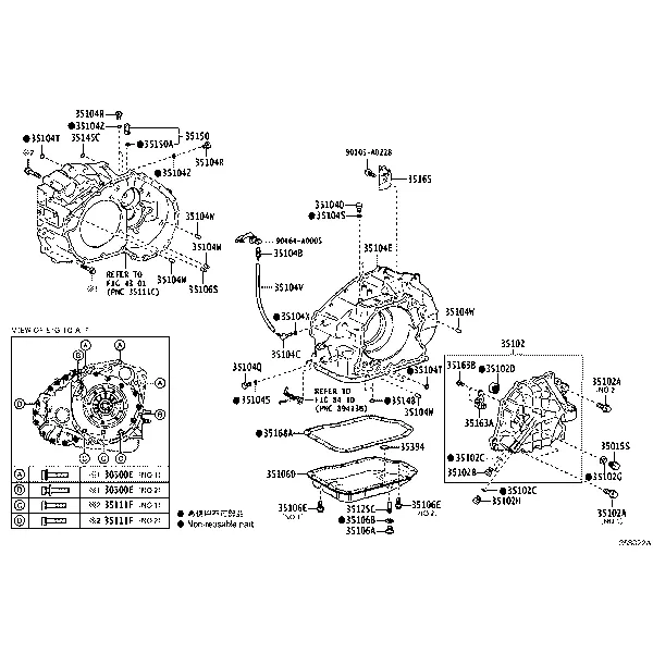 TRANSMISSION CASE & OIL PAN (ATM)