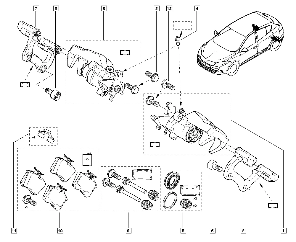 Плавающая скоба тормозного механизма
