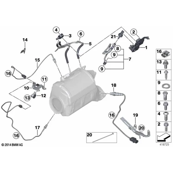 Датчики саж. фильтра/дополн.элементы