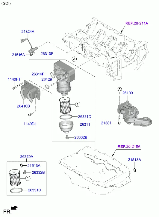 FRONT CASE & OIL FILTER
