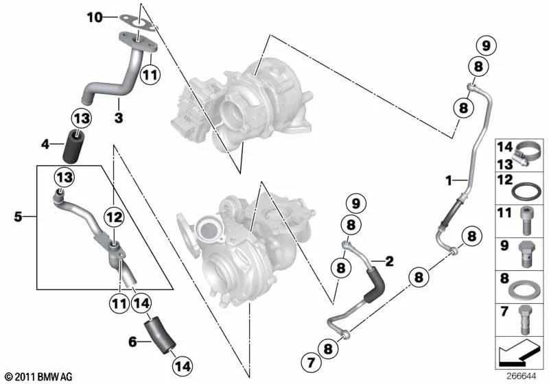 Подача масла турбонагнетателя