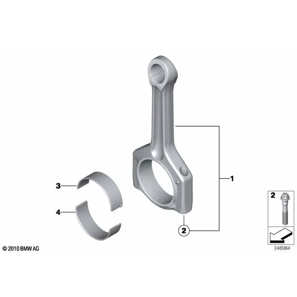 Шатун кривошипно-шатунного механизма