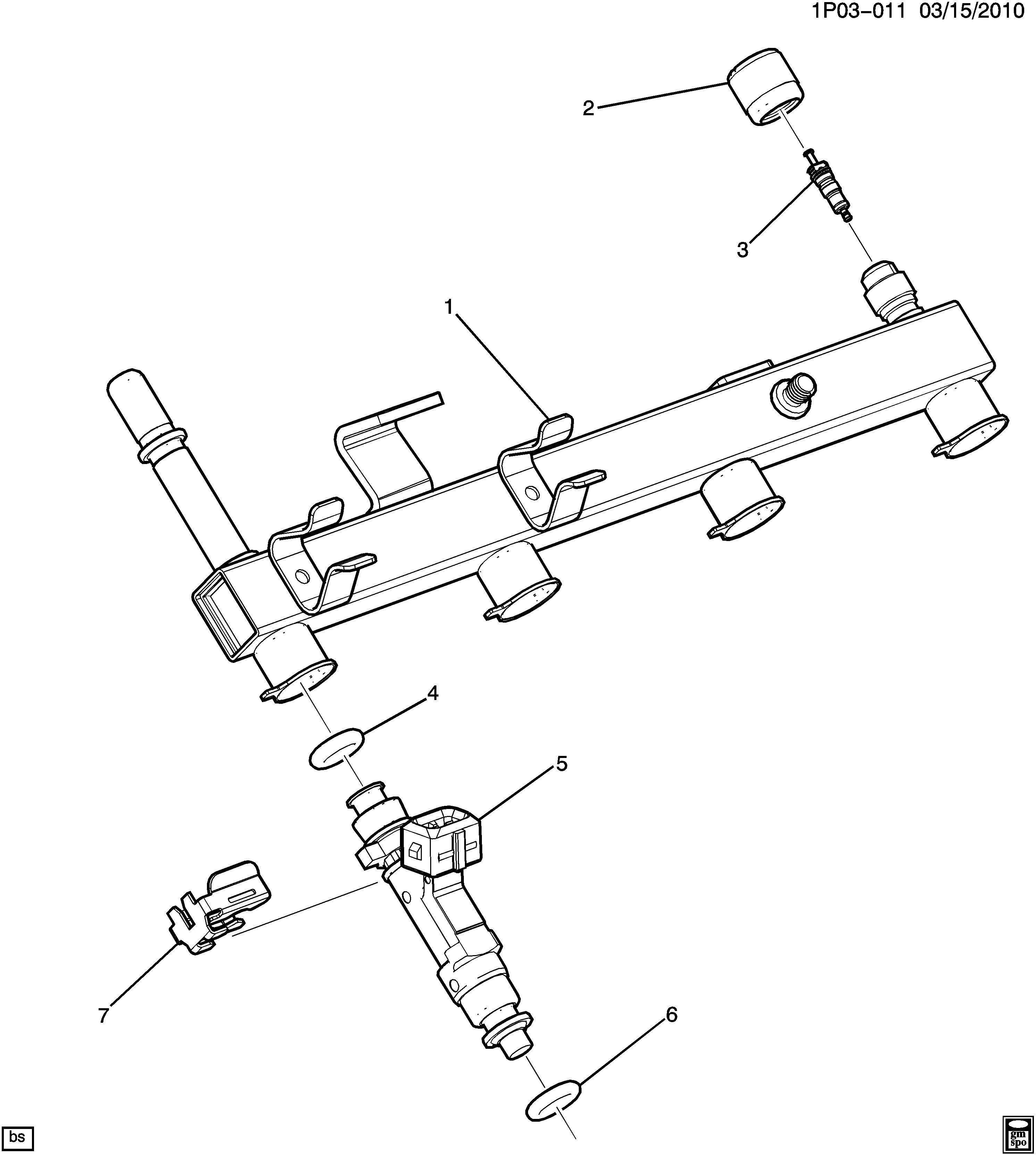 FUEL INJECTOR RAIL (LUJ/1.4C)