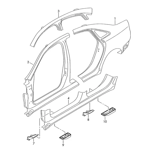 Боковина Отрезная деталь - боковина