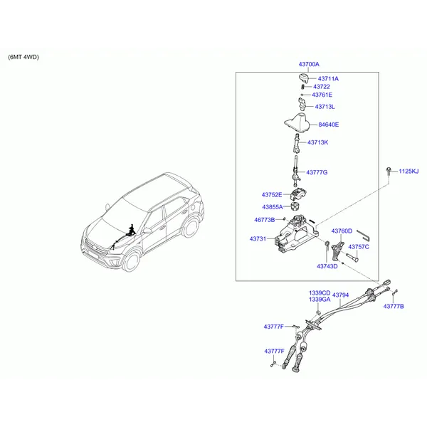 SHIFT LEVER CONTROL (MTM)