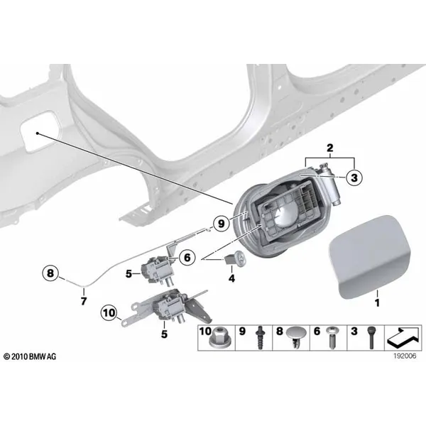 Заслонка заливного отверстия