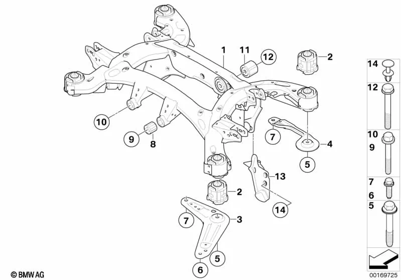 балка заднего моста