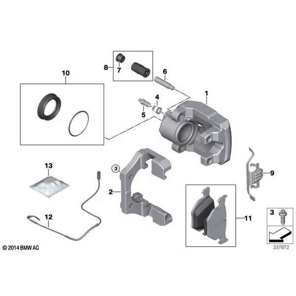 Датчик износа торм.накладки колеса Зд