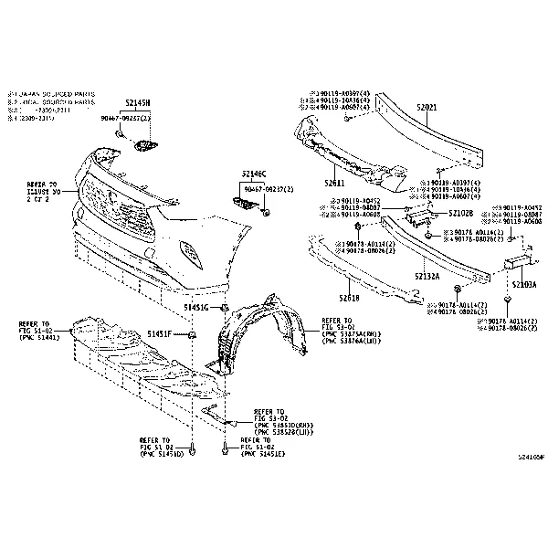 FRONT BUMPER & BUMPER STAY