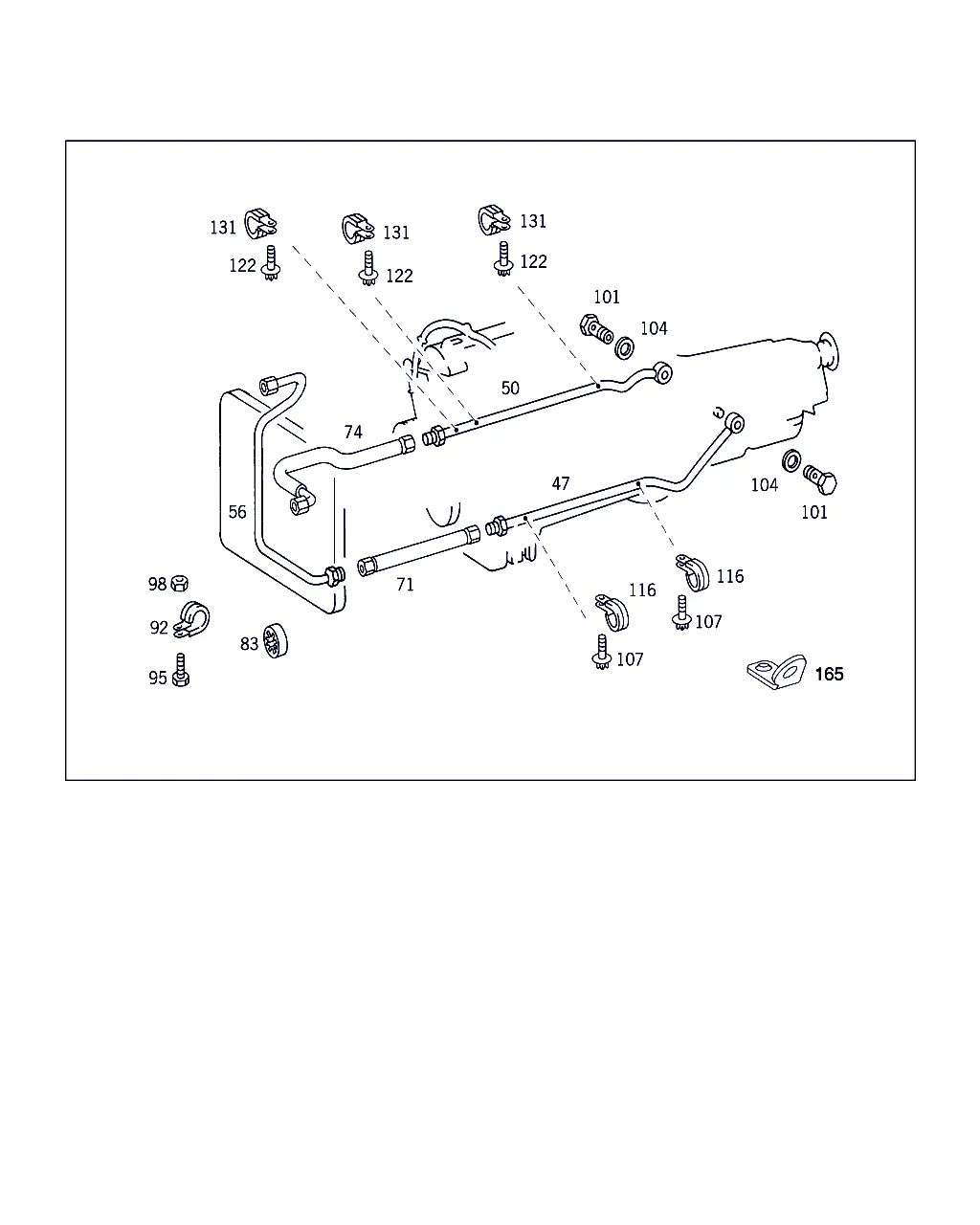 НАВЕС. ДЕТ. КП, МАСЛОЗАЛ.ТРУБКА E-КЛАСС SSE