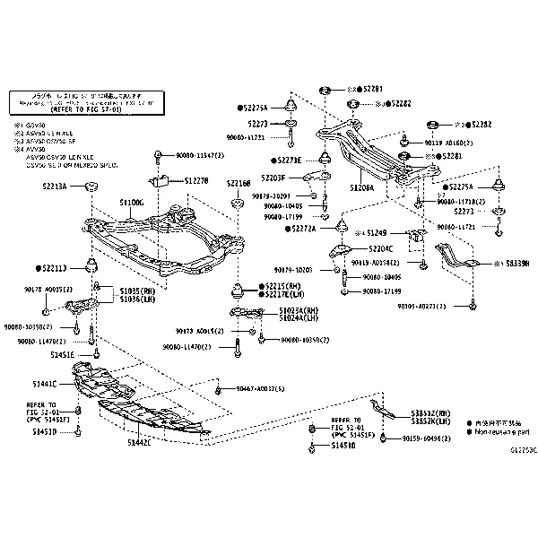 SUSPENSION CROSSMEMBER & UNDER COVER
