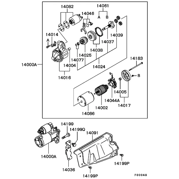 ПРОВОДКА ДВИГАТЕЛЯ - СТАРТЕР