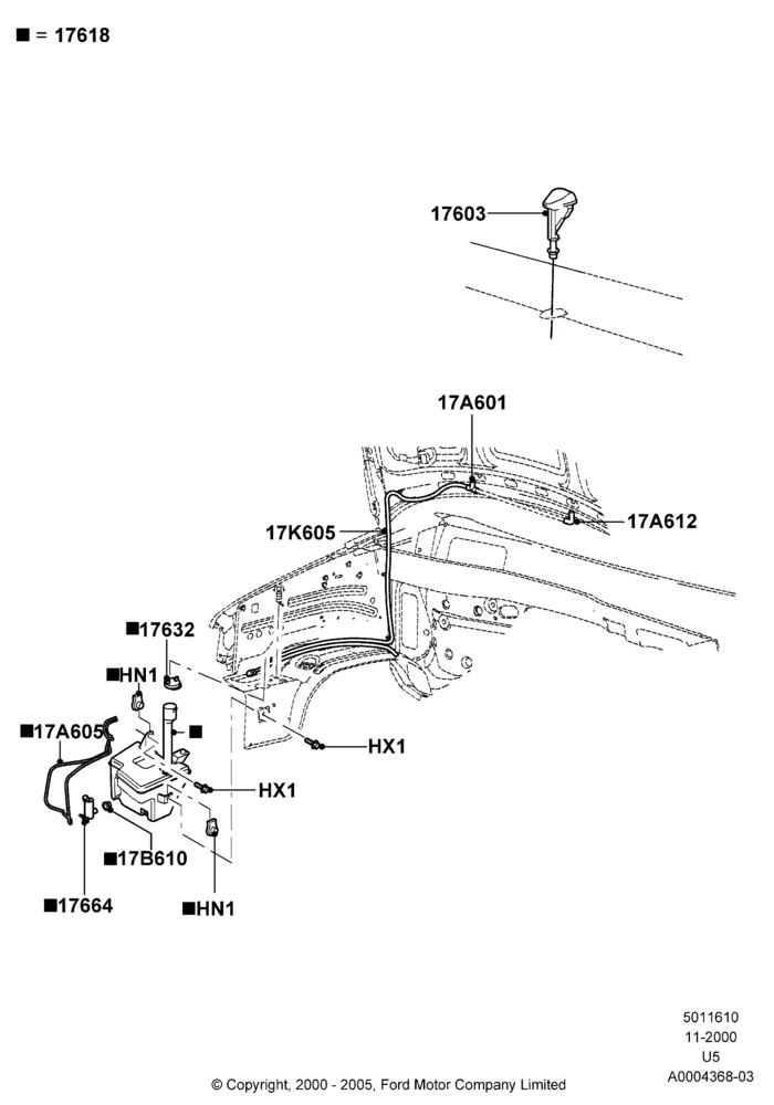 10 - Windshield Washer; 13/NOV/2000-16/DEC/2010