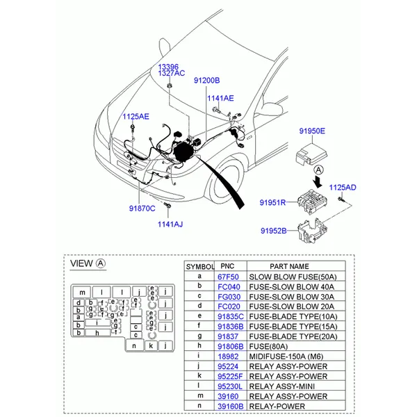 проводка передняя