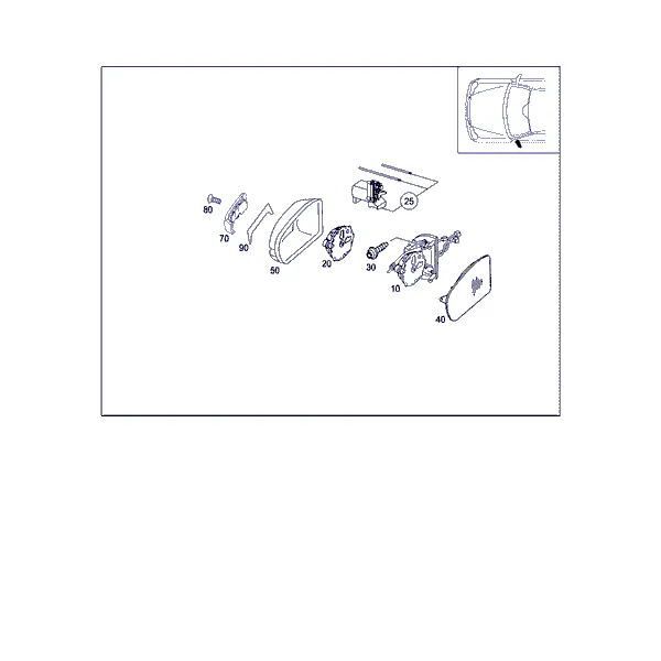 НАРУЖНОЕ ЗЕРКАЛО ЛЕВОЕ