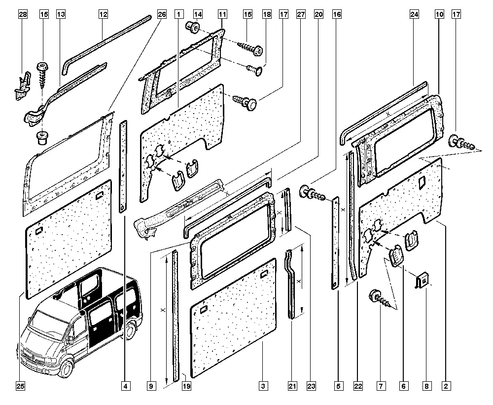 Внутренняя обивка кузова