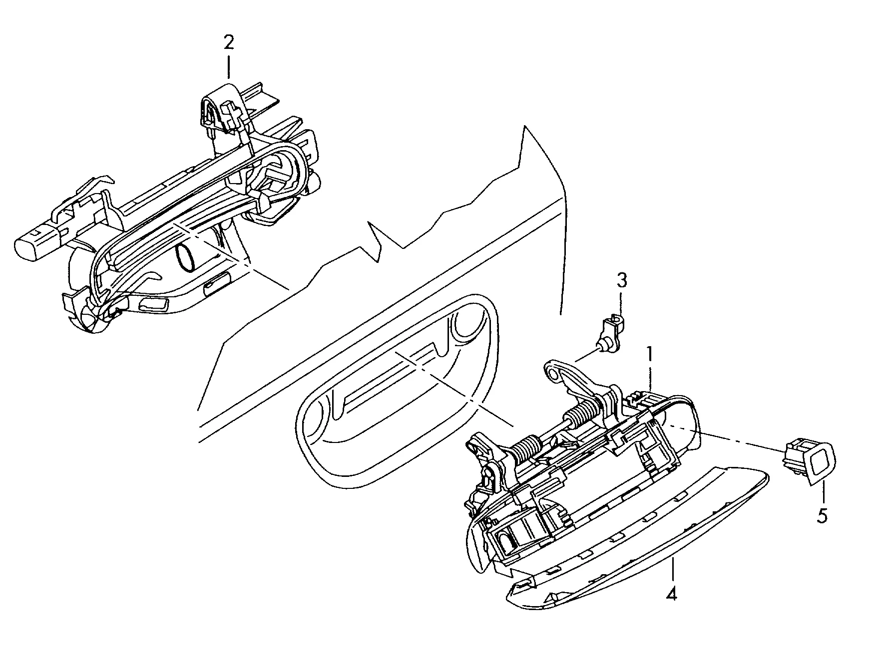 Ручка двери, наружная