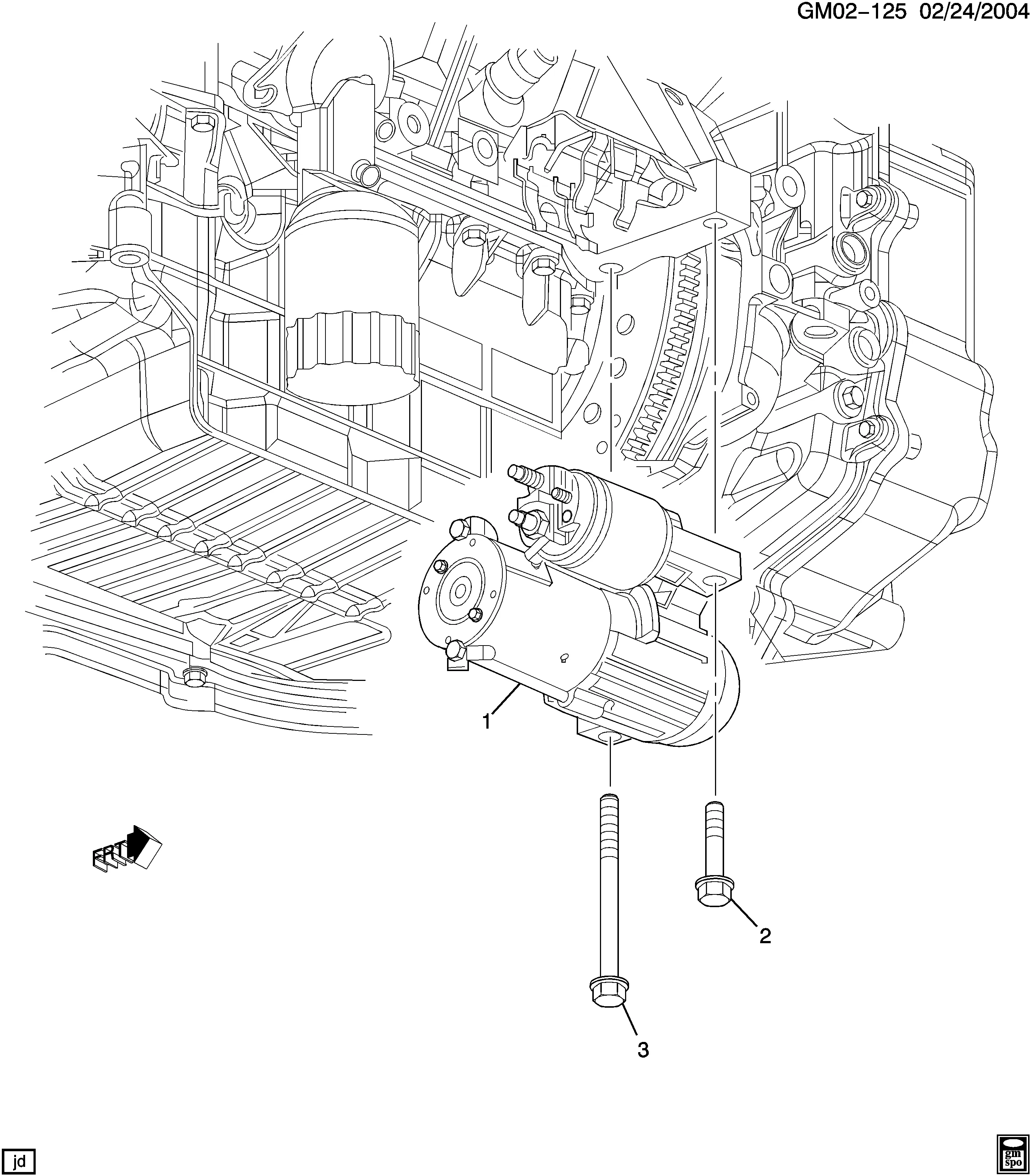STARTER MOTOR MOUNTING (LNJ/3.4F)