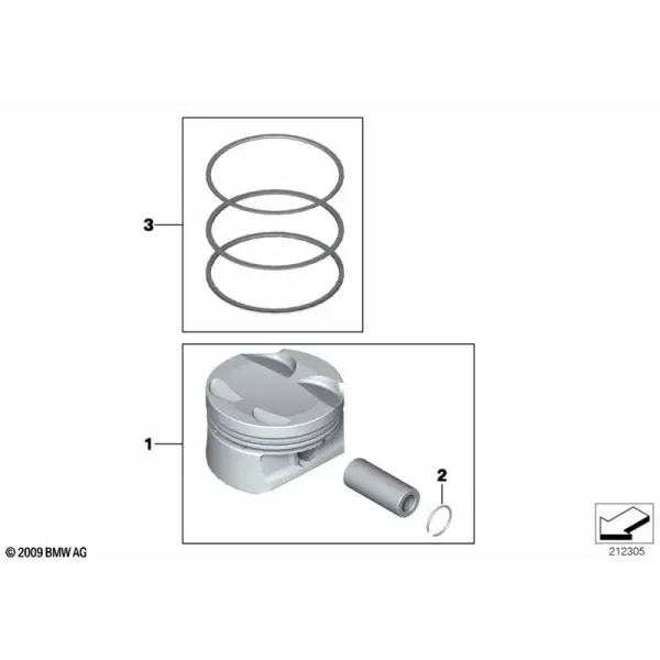 Поршень кривошипно-шатунного механизма