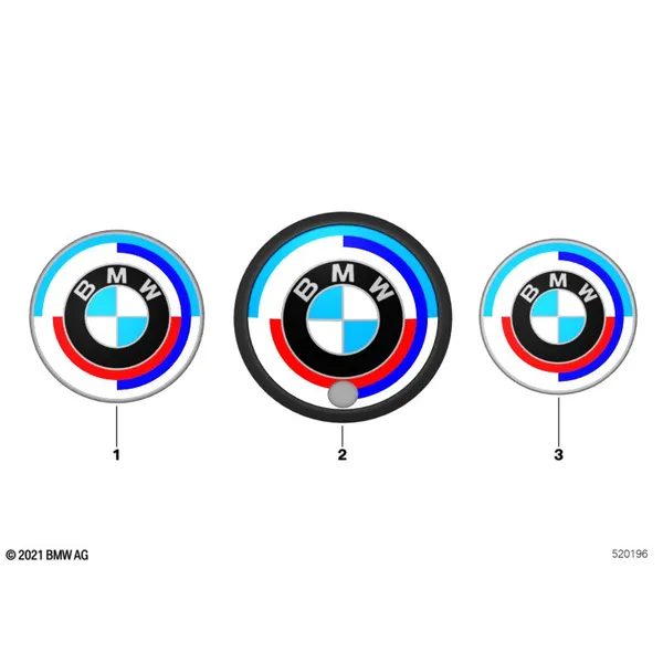 Дооснащение эмблемой BMW 50 лет M