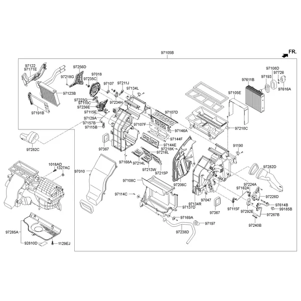 HEATER SYSTEM-HEATER & BLOWER; 1