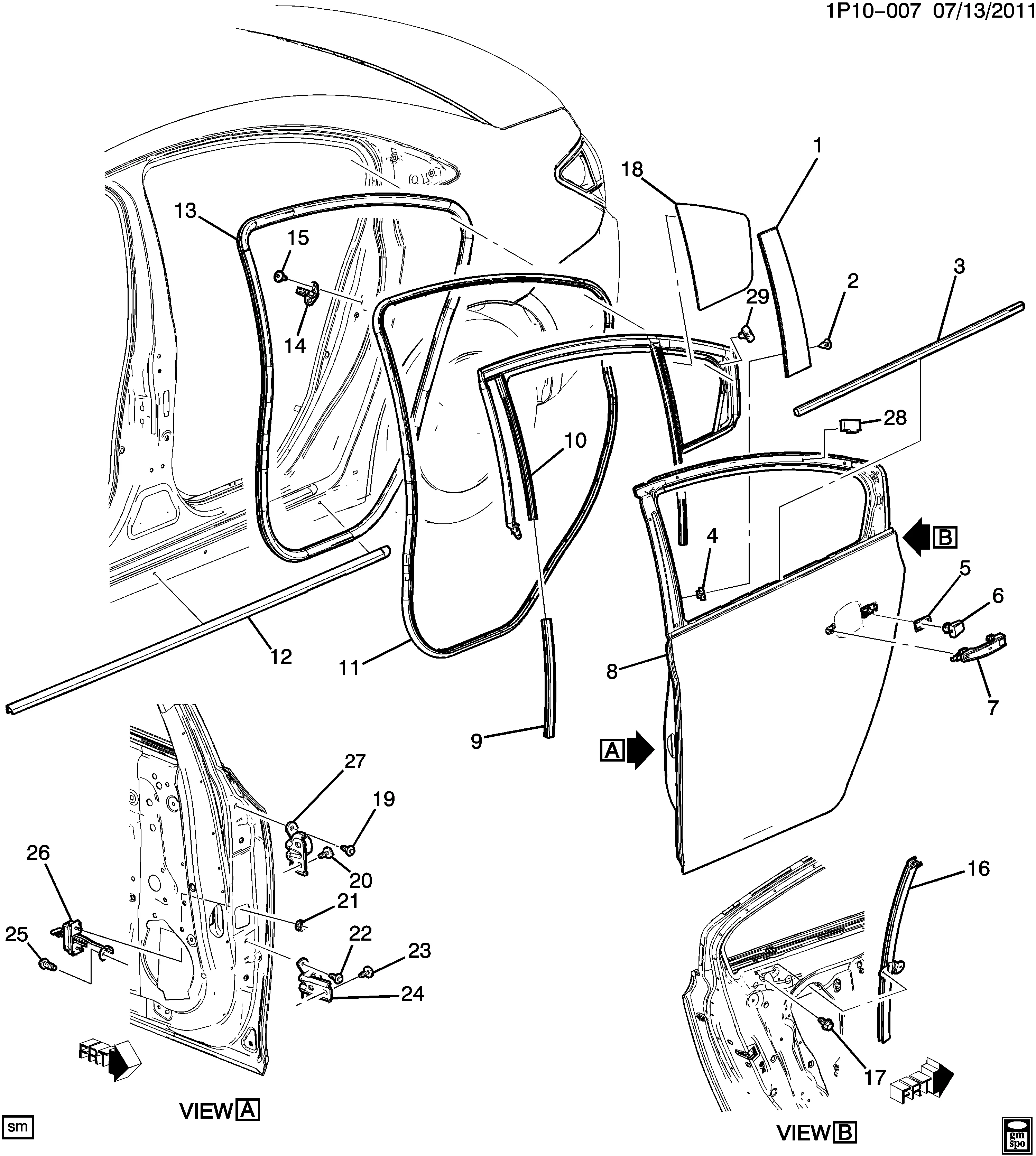 DOOR HARDWARE/REAR PART 1 (1ST DES)