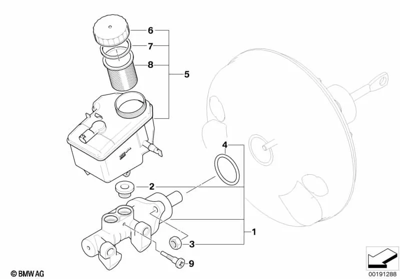 Главный тормозной цилиндр