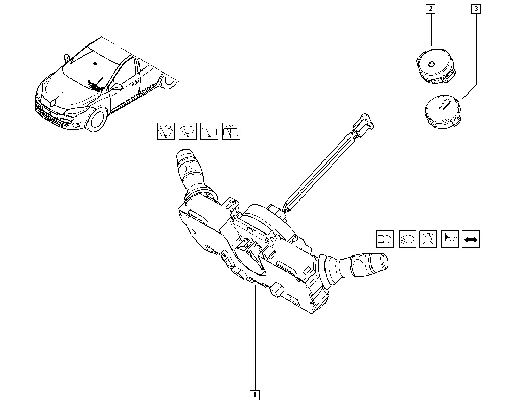 Подрулевой переключатель