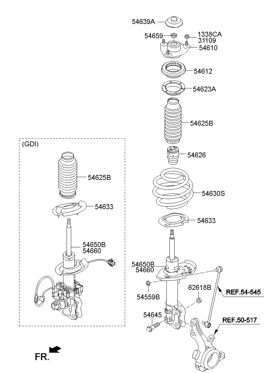 FRONT SPRING & STRUT