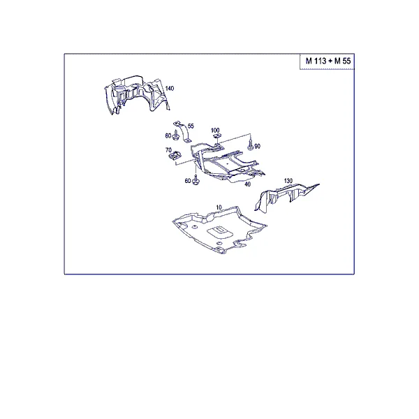 ОБЛИЦ. МОТОРН. ОТСЕКА, А/М С БЕНЗ. ДВИГ.