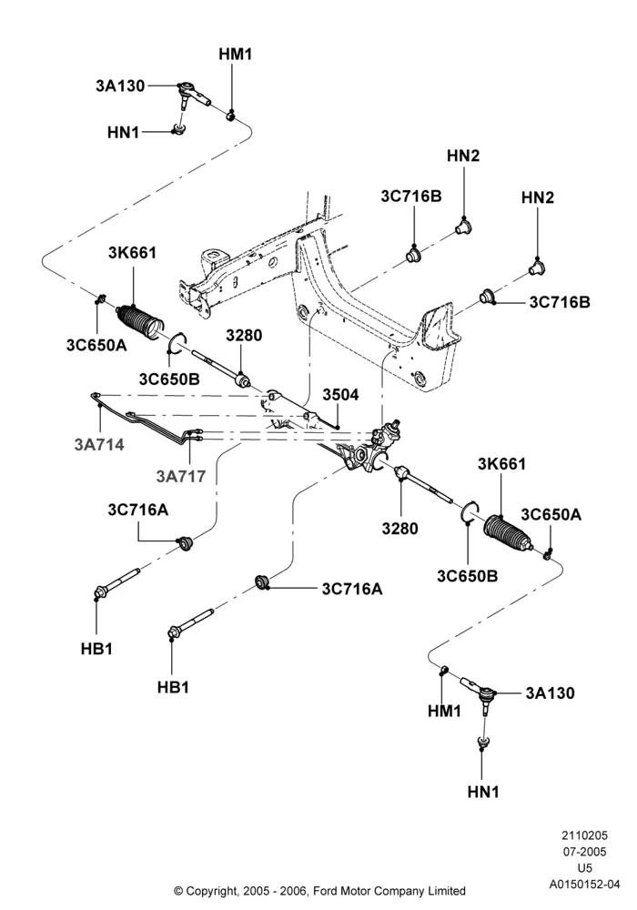 05C - Steering Gear; 19/JUL/2005-16/DEC/2010
