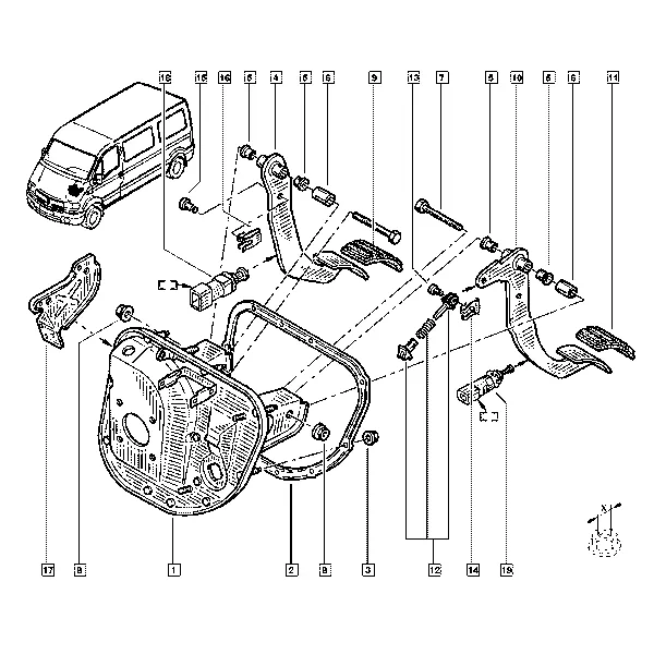 Педальный механизм