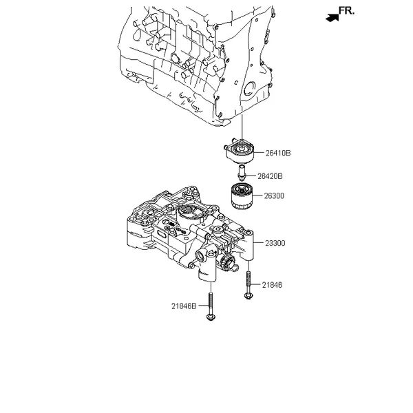 FRONT CASE & OIL FILTER